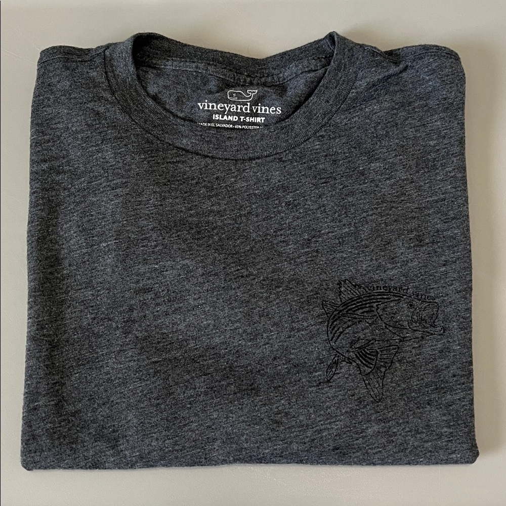 Vineyard Vines Short Sleeve Island TShirt Gray Size Small